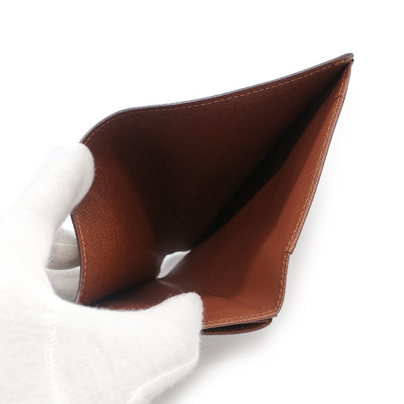 Louis Vuitton Porte Tresor Etuy Papier Folding Wallet Monogram Brown